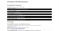 Desktop Screenshot of pear.doctrine-project.org